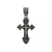 Крест из чернёного серебра 95120013