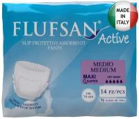 Подгузники-трусы Flufsan Active Super Night Мedium, объем талии 70-100 см, 14 шт