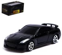 Машина металлическая NISSAN GT-R (R35),1:64, цвет чёрный матовый