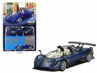 Модель коллекционная Mini GT 1:64 Pagani Zonda HP Barchetta Blue Tricolore