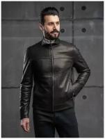 Кожаная куртка Sartori Dodici, размер 4XL, черный