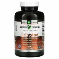 Amazing Nutrition, L-лизин, 500 мг, 250 капсул