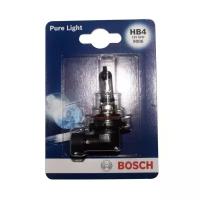 Лампа автомобильная галогенная BOSCH Pure Light 1987301063 HB4 12V 51W P22d