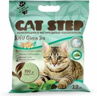 Комкующийся наполнитель Cat Step Tofu Green Tea растительный