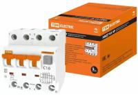 Автоматический выключатель дифференциального тока АВДТ 63 4P(3Р+N) C16 300мА 6кА тип А TDM SQ0202-0025