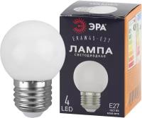 Лампочка светодиодная ЭРА STD ERAW45-E27 Е27 1Вт шар белый для белт-лайт арт. Б0049577 (1 шт.)