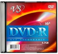 Диск VS DVD-R 4.7 GB 16x Slim 5 шт