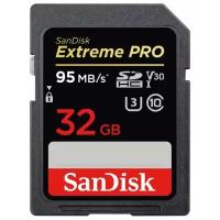 Sandisk Карта памяти SanDisk Extreme Pro SDHC UHS Class 3 V30 95MB/s 32GB