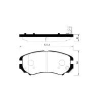 Колодки Торм.пер. Hyundai Coupe 02->/Sonata 01-> Exept 3.3/Tucson Kia Magentis 02->/Opirus 06->/Sportage Sangsin brake арт.