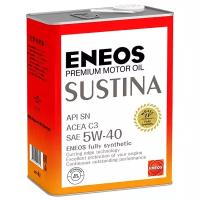 Синтетическое моторное масло ENEOS Sustina Premium Motor Oil SN 5W-40