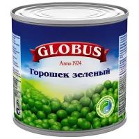 Горошек зеленый Globus, жестяная банка 425 г