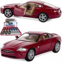 Металлическая машинка Kinsmart 1:38 «Jaguar XK Coupe» инерционная / Бордовый