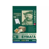 Бумага Lomond A4 Self-Adhesive Universal Paper 2101115 70 г/м², 50 л, 12 эт, белый