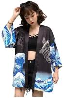 Кимоно женское в японском стиле, кардиган для косплея, жакет-рубашка в японском стиле