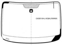 Стекло Лобовое + Дд + Антенна Volkswagen Caddy Van 04-15 XYG арт. CADDY-04-L-VCSA LFW/W/X