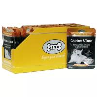 Корм для кошек Gina Chicken & Tuna 24 шт. (0.085 кг)