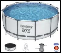 Каркасный бассейн Bestway Steel Pro Max 56420/56088, 366х122 см (комплект)