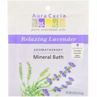 Aura Cacia, Aromatherapy Mineral Bath, расслабляющая лаванда, 70,9 г (2,5 унций)