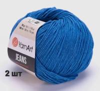 Пряжа YarnArt Jeans Ярнарт джинс Светло-синий (16) 2 мотка 50 г/160 м (45% акрил 55 хлопок)