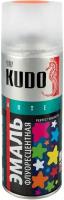 Аэрозольная акриловая флуоресцентная краска Kudo KU-1206, 520 мл, оранжево-красная