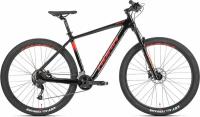 Велосипед горный HORH ECHO-9.1 29 carbon (2023), хардтейл, взрослый, мужской, карбоновая рама, оборудование Shimano M2010, 18 скоростей, дисковые гидравлические тормоза, цвет Black-Red, черный/красный цвет, размер рамы 21