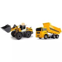 Набор техники Dickie Toys Construction Twin Pack (3726008), 30 см, желтый/белый/серый