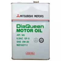Синтетическое моторное масло Mitsubishi DiaQueen 0W20 SN/GF-5, 4 л