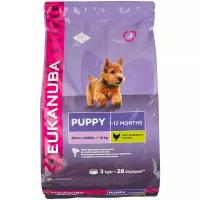 Корм для щенков мелких пород Eukanuba Puppy Small Breed <12 months сухой, 3 кг