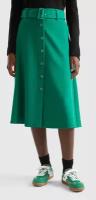Однотонная юбка миди United Colors of Benetton для женщин 23A-49HHD001V-1U3-40