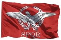 Флаг легиона SPQR на флажной сетке, 70х105 см - для уличного флагштока