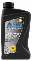 Масло трансмиссионное Alpine Gear Oil TDL 80W-90 GL-4/GL-5 канистра 1л, арт. 0100721