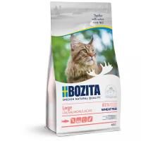 Корм сухой BOZITA Large WF Salmon 31/18 400 г сухой корм для молодых и взрослых кошек крупных пород не содердит пшеницу с лососем