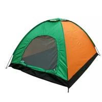 Палатка трекинговая двухместная Eurica 681-671, оранжевый/зеленый