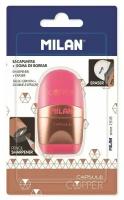 Ластик-точилка MILAN BYM10378 с европодвесом