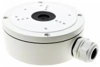 Коробка монтажная HIKVISION DS-1280ZJ-S для крепления купольных видеокамер. Цвет – белый. Материал: алюминиевый сплав