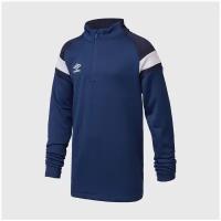 Свитер тренировочный подростковый Umbro 1/2 Zip Top 65296U-GRG, р-р 152-158 см, Синий