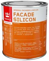 Краска для фасадов и цоколей Facade Silicon (Фасад Силикон) TIKKURILA 0,9л бесцветный (база С)