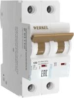 Автоматический выключатель 2P Werkel W902P326, 32 A, ВТХ C, 6 кА