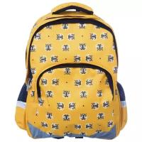 Рюкзак №1 School школьный, Tigers, желтый