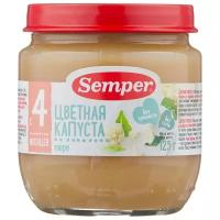 Пюре Semper цветная капуста (с 4 месяцев) 125 г, 1 шт