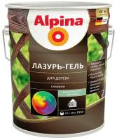 ALPINA лазурь-гель для дерева шелковисто-матовый, колеруемый (10л)