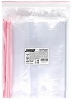 Пакеты Zip Lock зиплок Сверхпрочные, комплект 100 шт, 30х40 см, Пвд, 100 мкм, Brauberg Extra, 608184