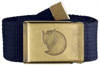 Ремень Fjallraven Canvas Brass Belt 4 cm. 555 (Dark Navy)