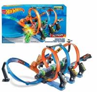 Автомобильный трек Винтовое столкновение Hot Wheels + машинка