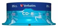 Verbatim Носители информации CD-R, 52x, Verbatim Extra Protection, Cake/25, 43432
