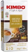 Kimbo Aroma Gold Arabica 250г кофе молотый арабика 100% пакет (10211)