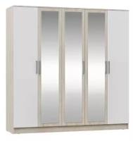 Шкаф Миф Мартина 5-дверный белый / дуб сонома Пятидверный 200х52х201.6 см