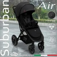 Прогулочная коляска SWEET BABY Suburban Compatto Air, black, цвет шасси: черный