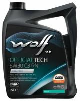 Моторное масло, Wolf OFFICIALTECH 5W30 C3 RN, 5 л