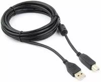 Кабель USB 2.0 Pro Cablexpert CCF-USB2-AMBM-10, AM/BM, 3 м, экран, ферритовое кольцо, черный